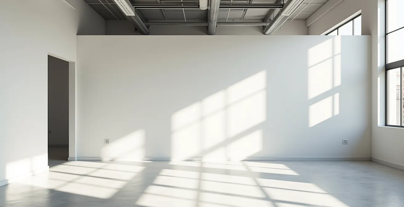 Flexibler Gewerberaum mit modularer Raumaufteilung für verschiedene Nutzungen