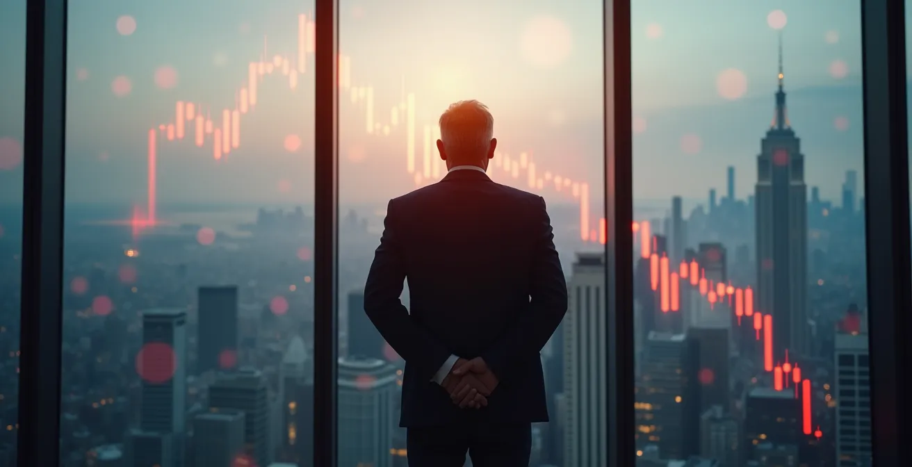 Visualisierung der falschen Diversifikation während eines Marktcrashs