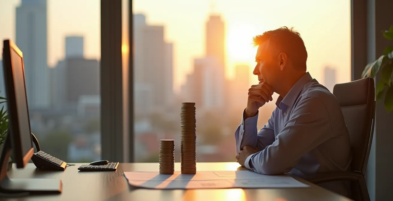 Visualisierung der Opportunitätskosten durch übermäßige Portfolio-Absicherung