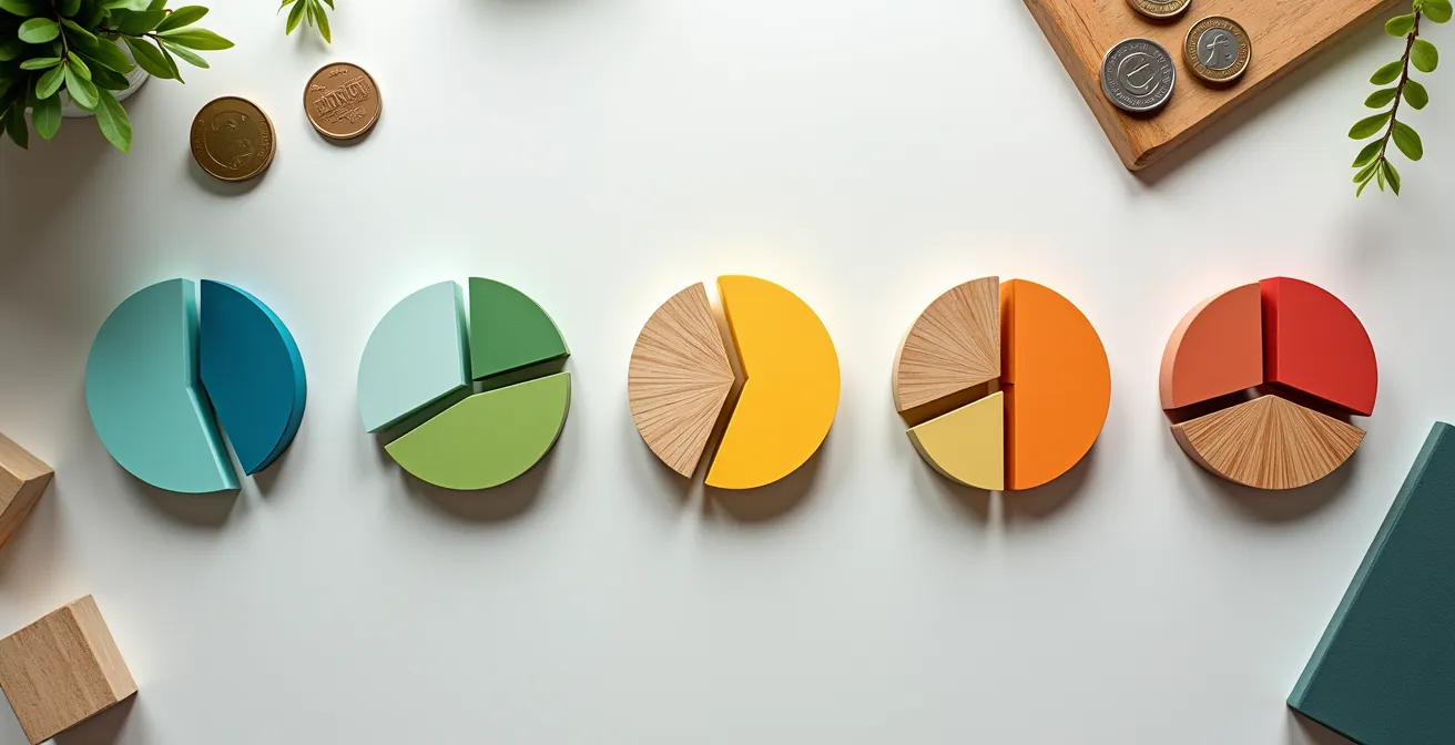 Visualisierung der Portfolio-Anpassung über verschiedene Lebensphasen