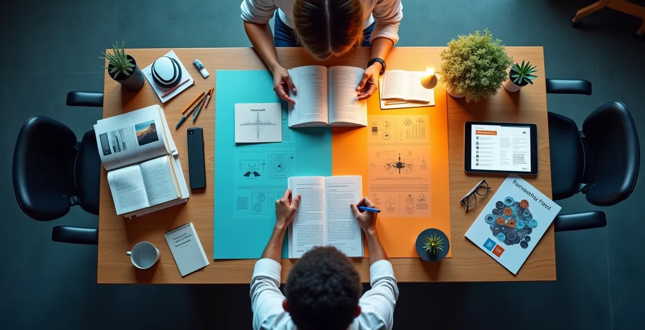 Visuelle Darstellung des Wissens-Portfolio-Modells mit 70-20-10 Aufteilung der Lerninhalte in Kernkompetenzen, Wachstumsfelder und experimentelle Skills.